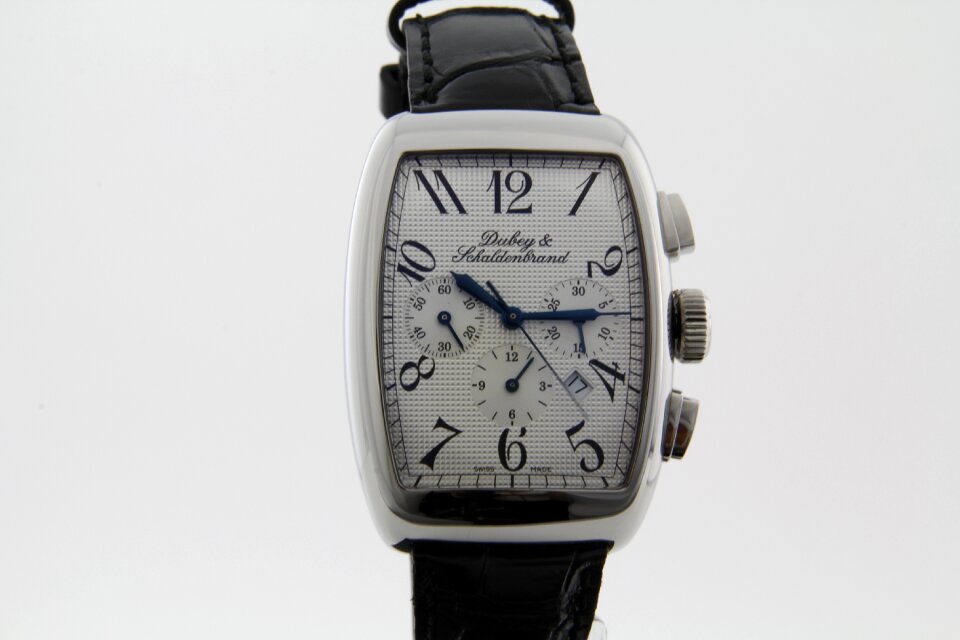 Mens leather bracelet chronograph