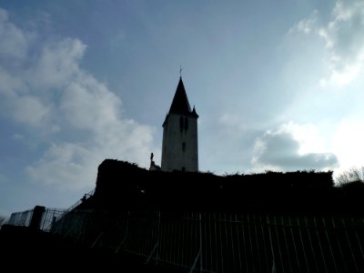 Eglise d'Arbus vue 2