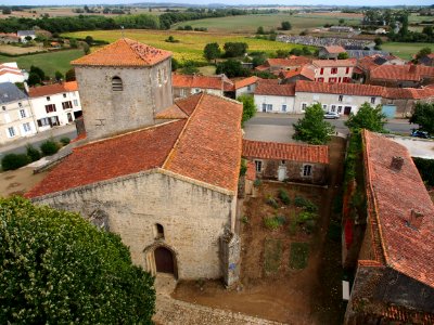 Eglise church at the Château de Bazoges-en-Pareds, pic14