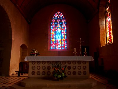 Eglise church at the Château de Bazoges-en-Pareds, pic2
