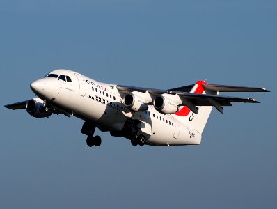 EI-RJF CityJet, AVRO RJ 85, takeoff from Schiphol (AMS - EHAM), The Netherlands, 16may2014, pic-1 photo