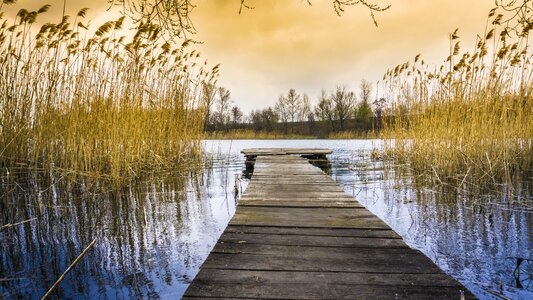 Sky lake silence photo