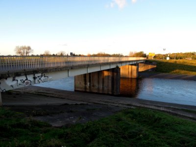 Elsterbrücke Kleindalzig Schrägsicht von Süden Ende Oktober 2017