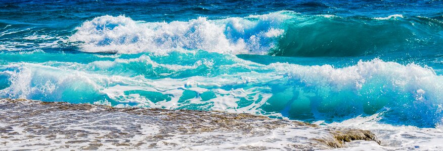 Nature blue seascape