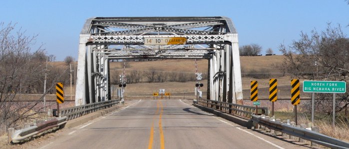 Elk Creek Big Nemaha bridge from SW 1 photo