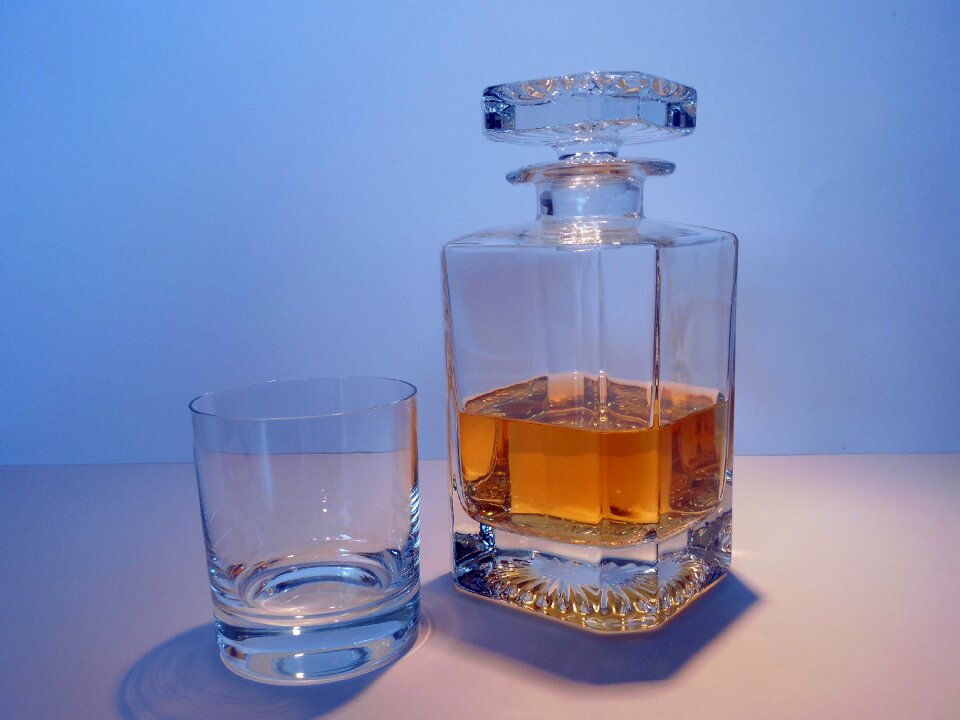 Carafe bottle glass