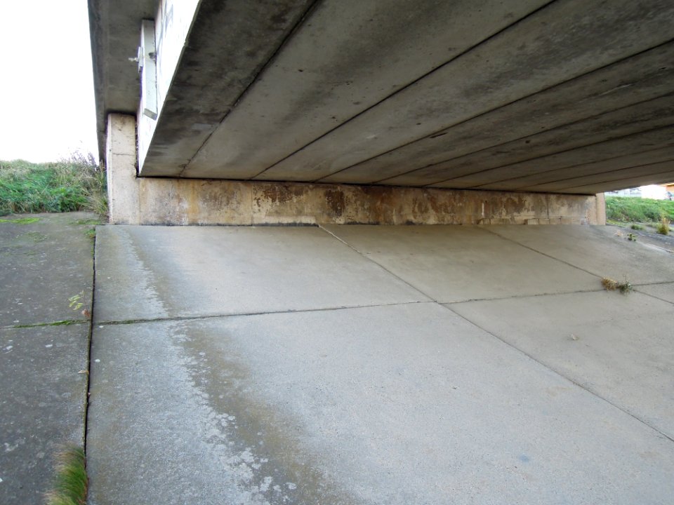 Elsterbrücke Kleindalzig Untersicht Widerlager Ende Oktober 2017