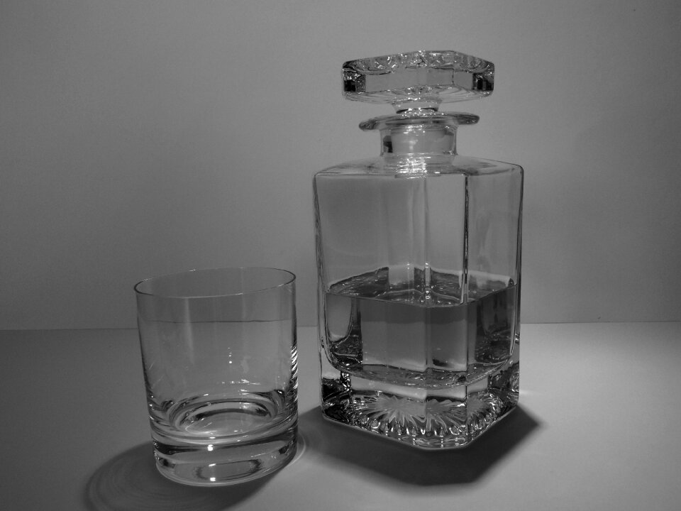 Carafe bottle glass