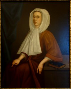 Elsie Rutgers Schuyler (Mrs. Petrus) Vas, attributed to Gerardus Duykinck I, 1723, oil on canvas - Albany Institute of History and Art - DSC07962