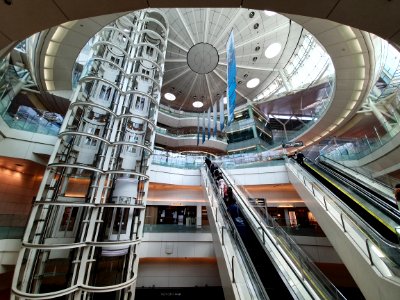 Elevator and escalator at Haneda photo
