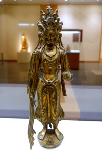 Eleven-headed Bodhisattva Guanyin, China, Tang dynasty, 2nd half of 8th century AD, gilt bronze - Ethnological Museum, Berlin - DSC02135