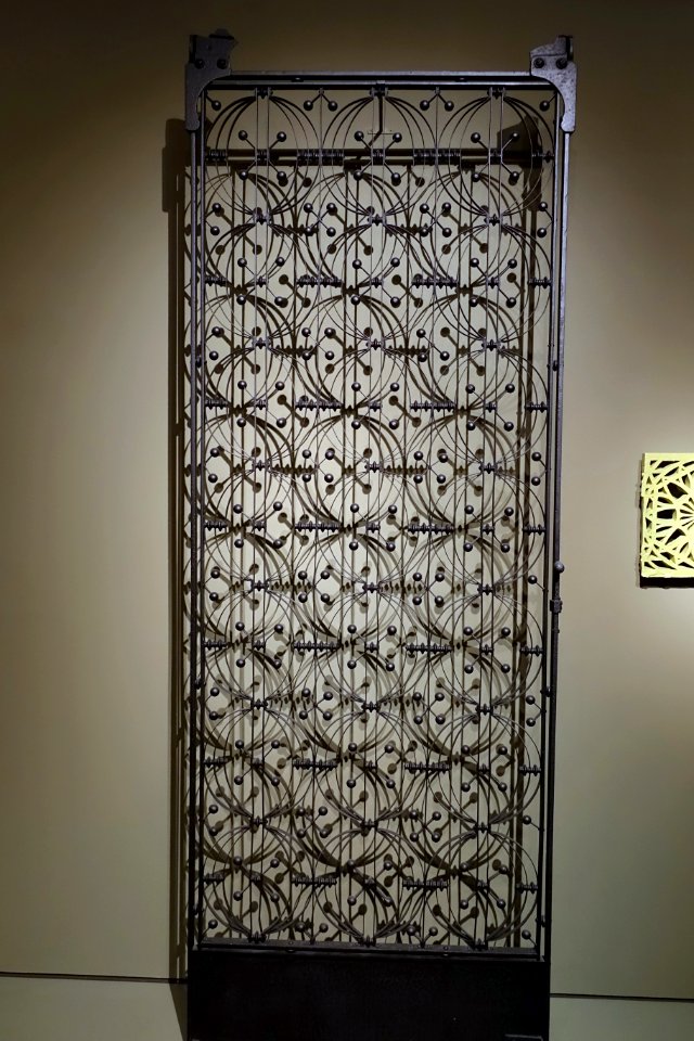 Elevator grille from the Chicago Stock Exchange, Louis Sullivan designer, Chicago, Illinois, c. 1893-1894, wrought and cast iron - Dallas Museum of Art - DSC05183