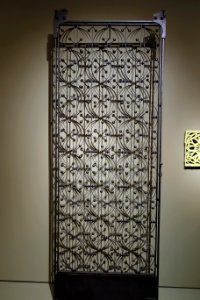 Elevator grille from the Chicago Stock Exchange, Louis Sullivan designer, Chicago, Illinois, c. 1893-1894, wrought and cast iron - Dallas Museum of Art - DSC05183 photo