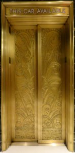 Elevator doors, Marines' Memorial Hotel