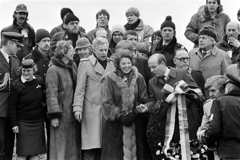 Elfstedentocht 1985, finish Leeuwarden 2a Koningin Beatrix , Sipkema, CdK Wiege, Bestanddeelnr 933-2437