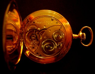 Elgin watch back opened
