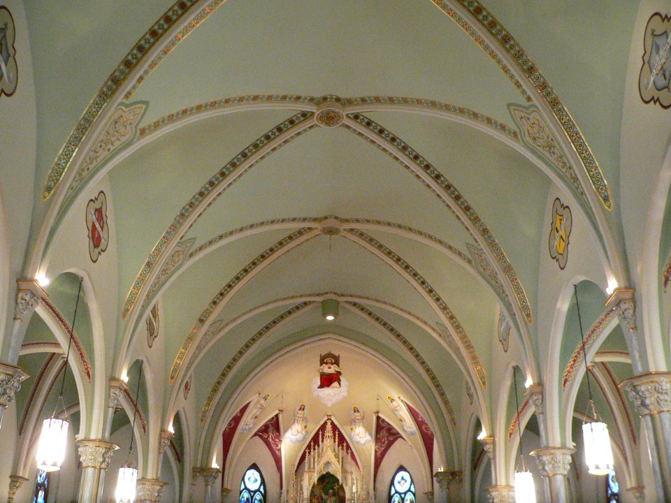 Elgin St. Boniface Church ceiling 1