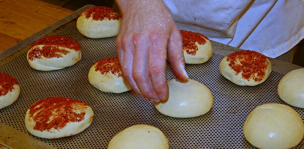 Freshly baked food dining