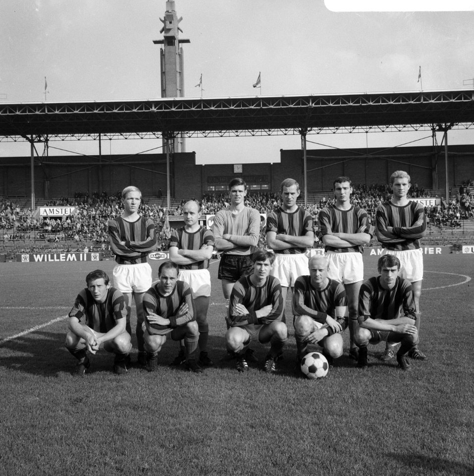 Elftal van DWS. Jan van de Jan van de Zande, Jos Vonhoff, Jan Jongbloed, Anderé , Bestanddeelnr 919-6902
