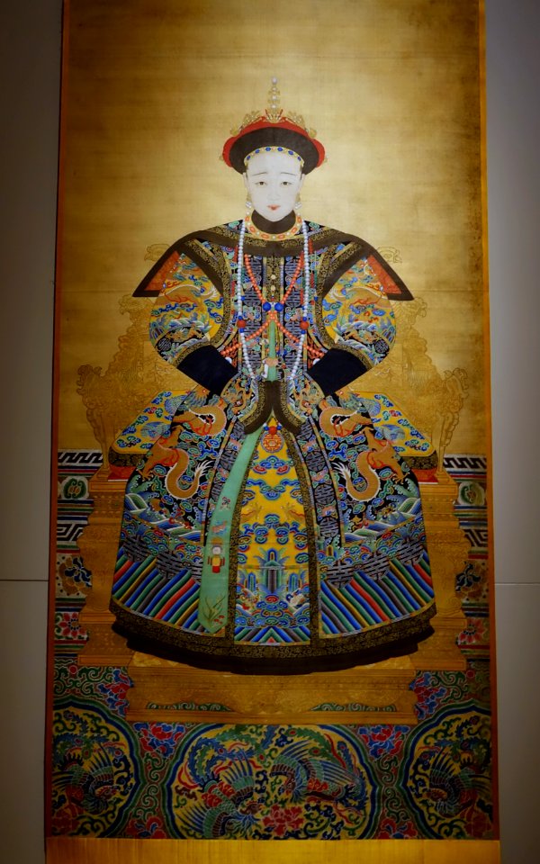 Empress Xiaomu by court painters, Beijing, China, Daoguang period, 1850 AD, ink and color on silk - Peabody Essex Museum - DSC07895