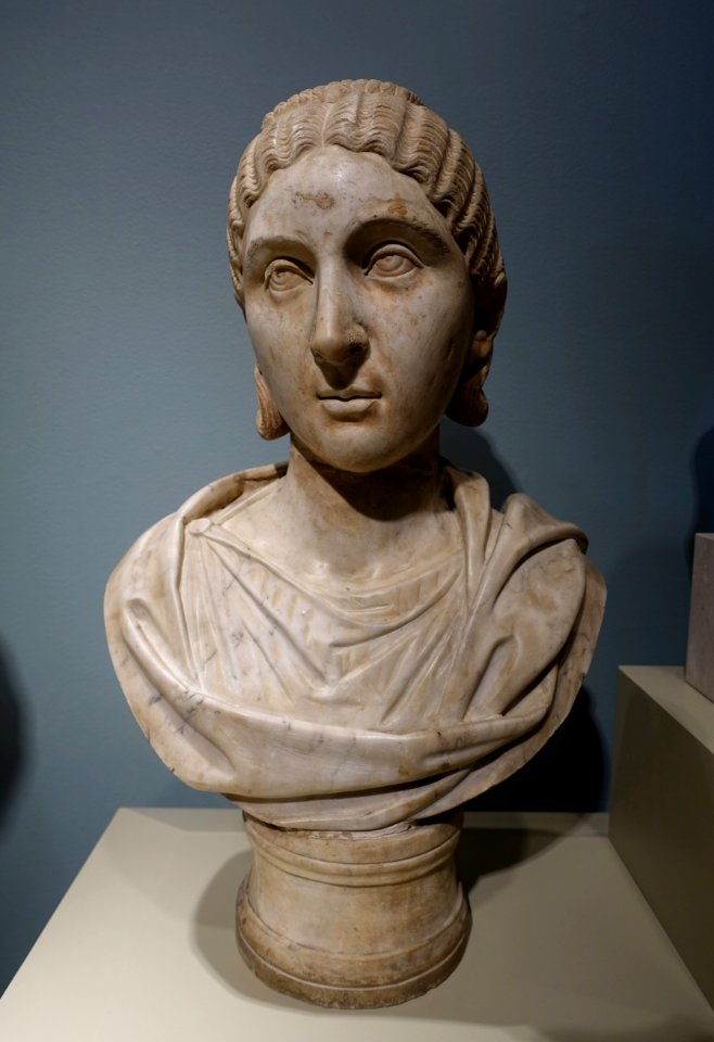 Empress Tranquillina, by the Gordian Master, Roman, 241-244 AD, marble - Middlebury College Museum of Art - Middlebury, VT - DSC07909
