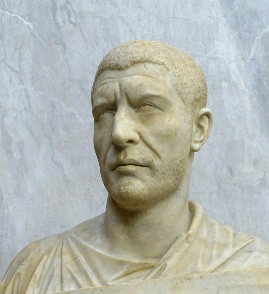 Emperor Philippus Arabicus, inv. 2216, Roman, from Castel Porziano - Braccio Nuovo, Museo Chiaramonti - Vatican Museums - DSC00901 (cropped)