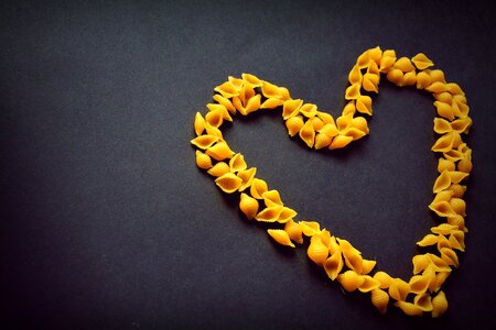 Pasta heart food