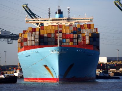 Emma Maersk (ship, 2006) IMO 9321483 Schelde Port of Antwerp pic1