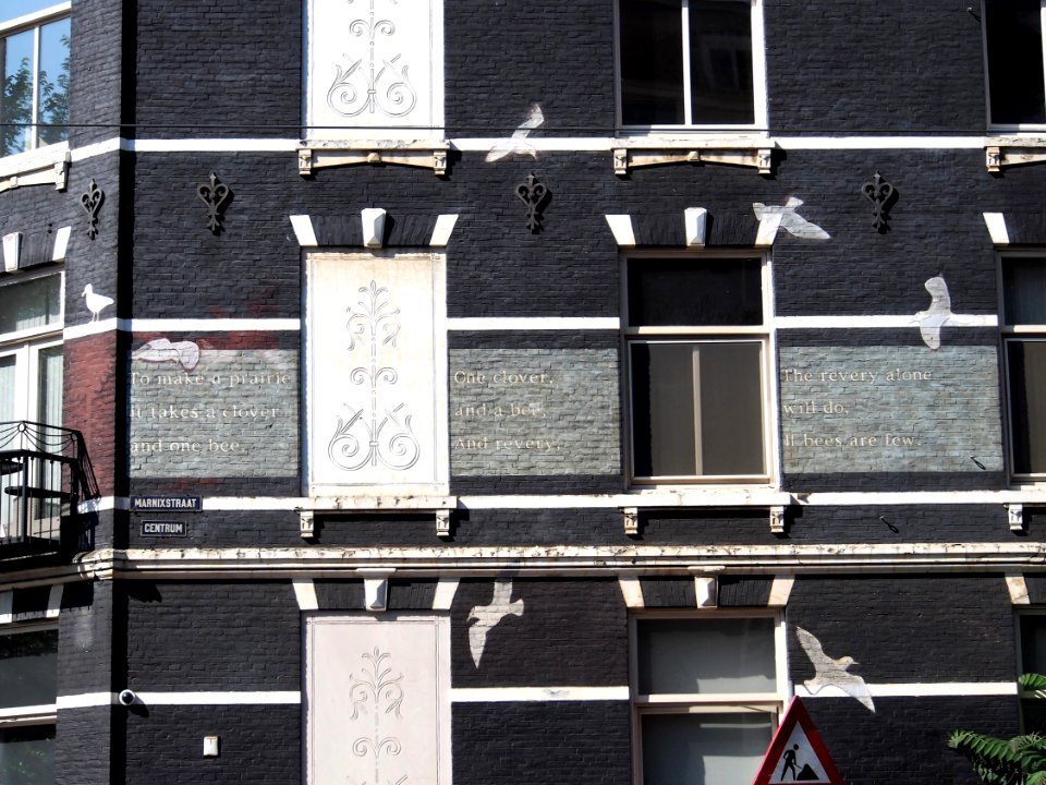 Emily Dickinson, Marnixstraat 382, Amsterdam