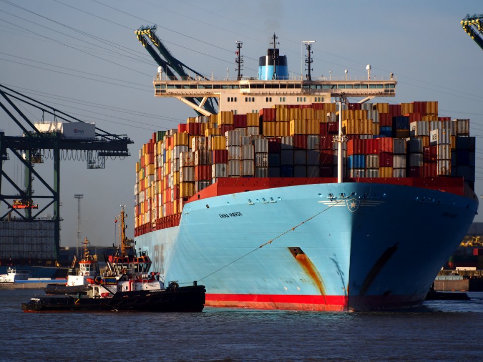 Emma Maersk (ship, 2006) IMO 9321483 Schelde Port of Antwerp pic2