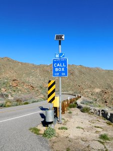 Emergency call box san diego county s22 photo