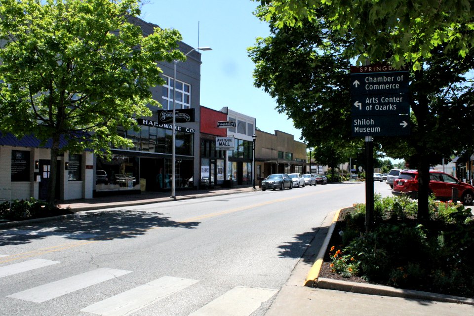 Emma Avenue, downtown Springdale, Arkansas