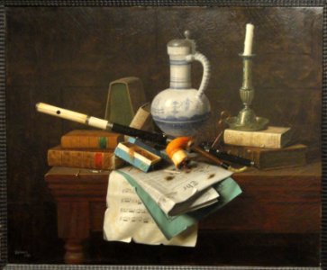 Emblems of Peace, William Michael Harnett, 1890 - Museum of Fine Arts, Springfield, MA - DSC03918