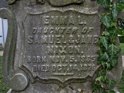 Emma L. Nixon Grave, Old St. Luke’s, 2015-08-12, 02