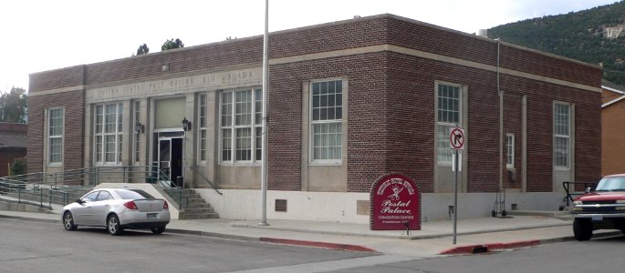 Ely, Nevada 1937 post office from NE 1