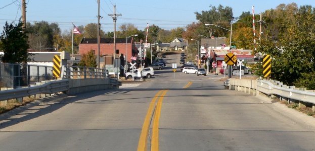 Elkhorn, Nebraska Main Street bridge from S