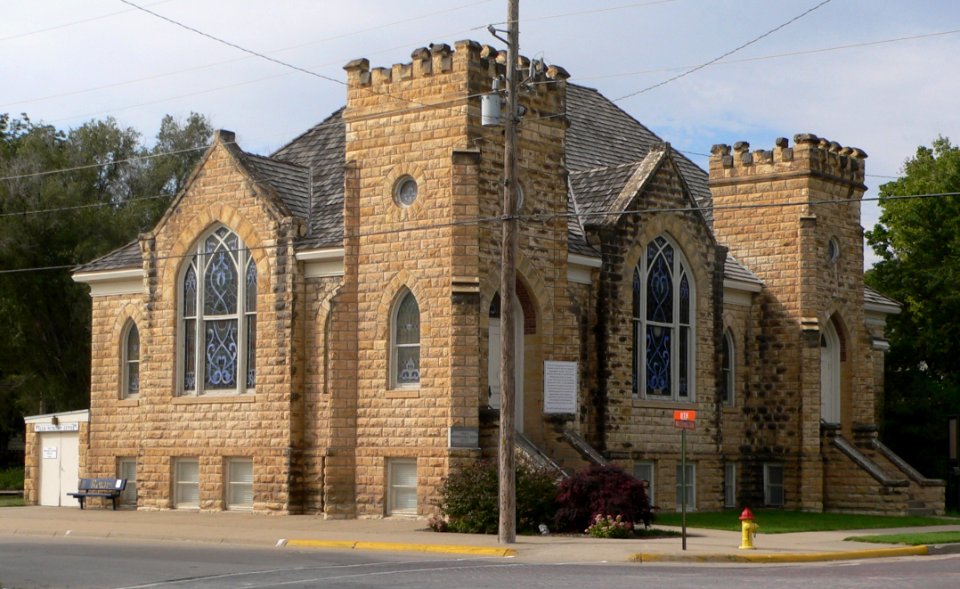 Ellis, Kansas First Congregational from SE 1