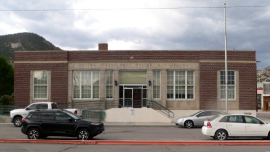Ely, Nevada 1937 post office from ENE 1