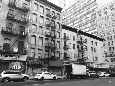Newyork manhattan black and white