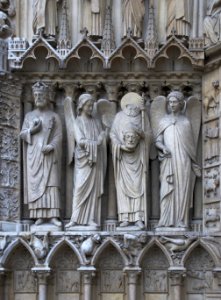 Emperor and Saint Denis Notre Dame Paris photo