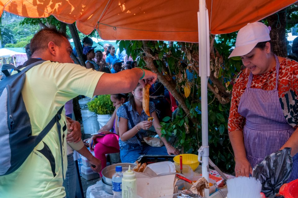 Empanadera en el Valle del Espíritu Santo, isla de Margarita