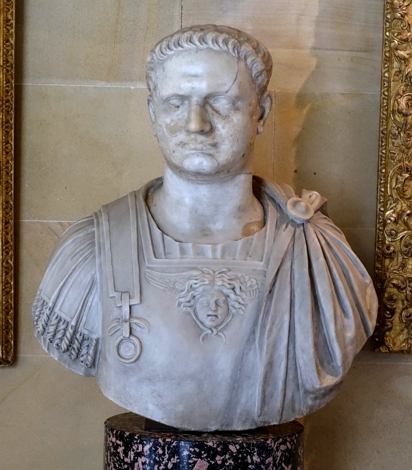 Emperor Domitian, Roman, 1st century AD - Chapel Corridor, Chatsworth House - Derbyshire, England - DSC03028