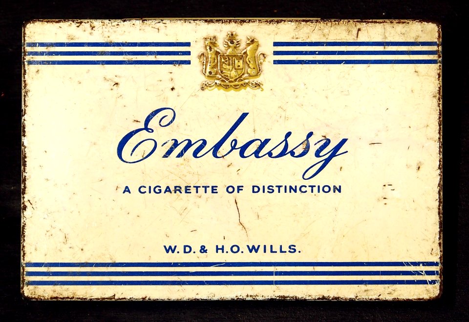 Embassy cigarettes tin, WD & HO Wills