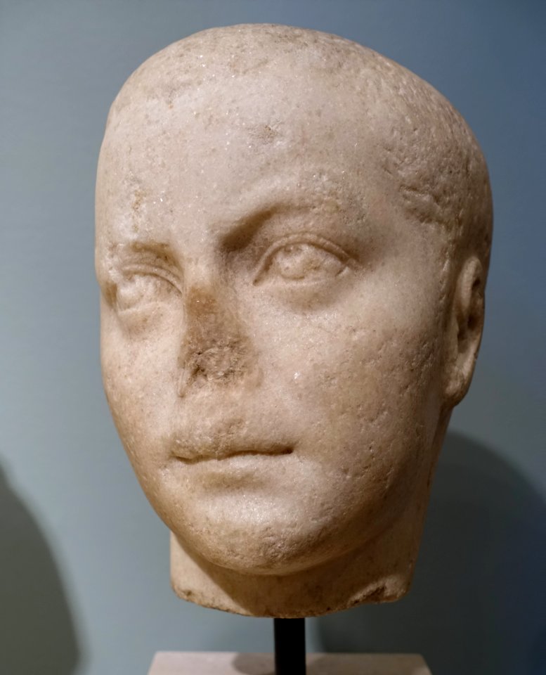 Emperor Gordian III, by the Gordian Master, Roman, 238-241 AD, reworked 241-244 AD, marble - Middlebury College Museum of Art - Middlebury, VT - DSC07913