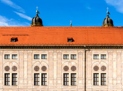 Emperor's Courtyard Residenz towers Theatinerkirche Munich