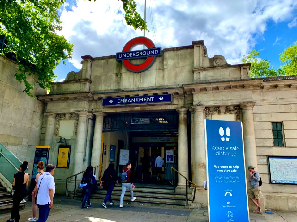 Embankment south entrance 2020