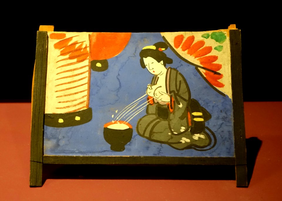 Ema (votive plaque), Japan, late 1800s to early 1900s, wood, paint - Fowler Museum - University of California, Los Angeles - DSC02490