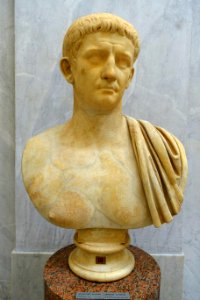 Emperor Claudius, inv. 2287, Roman, from Priversno, 41-54 AD - Braccio Nuovo, Museo Chiaramonti - Vatican Museums - DSC00952