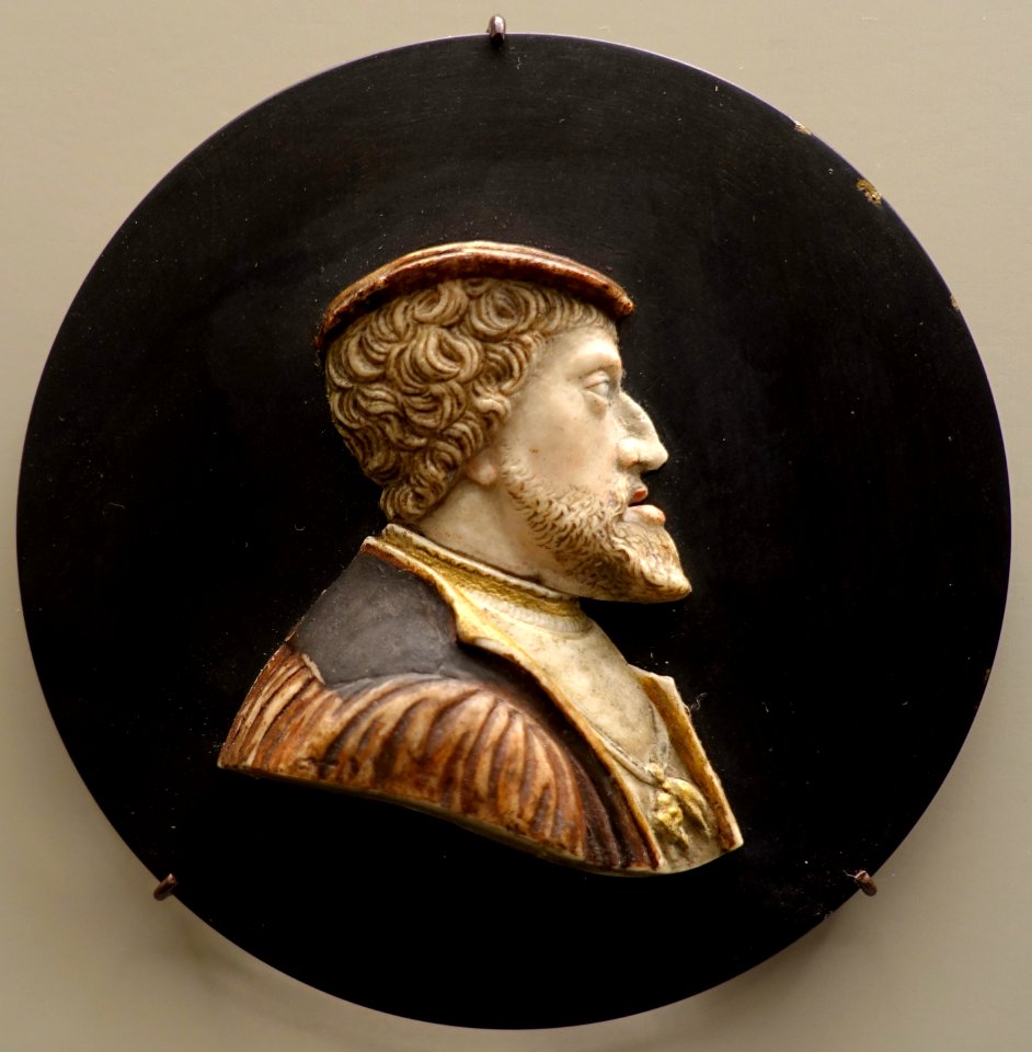 Emperor Charles V, Southern Germany, perhaps Augsburg, c. 1530-1540, alabaster on slate - Bode-Museum - DSC03355
