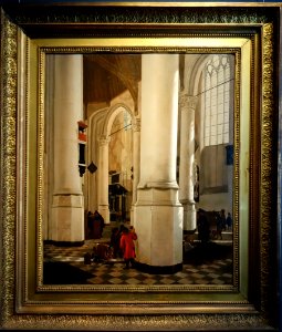 Emanuel de Witte, Interior of the Old Church in Delft with the tomb of Piet Hein photo